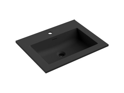 Mexen Otis vstavané umývadlo 61 x 46,5 cm, čierna matná - 25186071