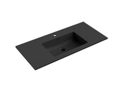Mexen Otis vstavané umývadlo 101 x 46,5 cm, čierna matná - 25181071