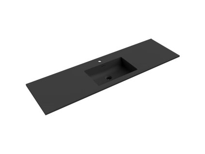 Mexen Otis vstavané umývadlo 161 x 46,5 cm, čierna matná - 25181671