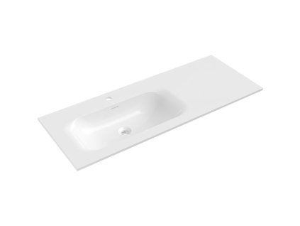 Mexen Vela umývadlová doska ľavá 121 x 46,5 cm, lesklá biela - 25231200L