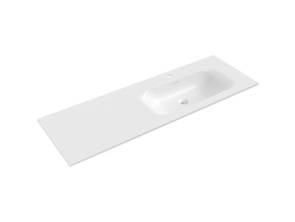 Mexen Vela vstavané umývadlo pravé 141 x 46,5 cm, lesklá biela - 25231400P