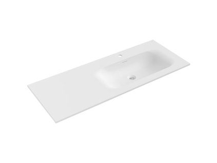 Mexen Vela vstavané umývadlo pravé 121 x 46,5 cm, biela matná - 25231201P