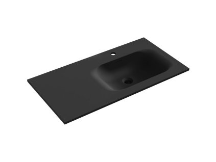 Mexen Vela umývadlo pod omietku pravé 101 x 46,5 cm, čierna matná - 25231071P