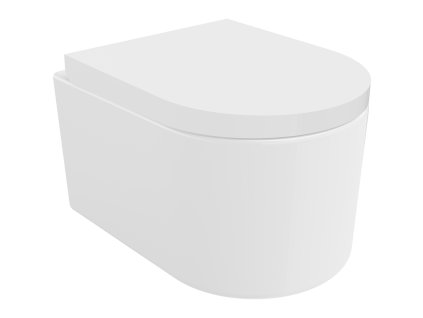 Mexen Sofia závesný WC záchod, splachovanie Rimless, s doskou duroplast pomaly padajúcou, biela - 30540200
