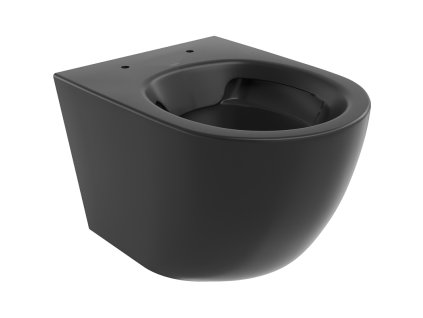 Mexen Lena WC záchod, splachovanie Rimless, čierna matná - 3322XX85