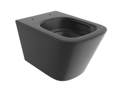 Mexen Teo Tornado WC misa bez ráfika, matná čierna - 3385XX85T