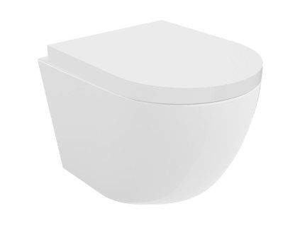 Mexen Lena Tornado WC misa bez ráfika s voľne stojacou doskou, duroplast, biely lesk - 30220200T