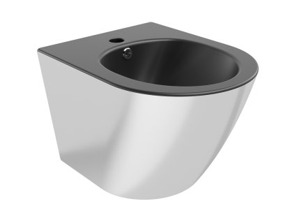Nástenný bidet Mexen Lena, matná čierna/strieborná - 35224874