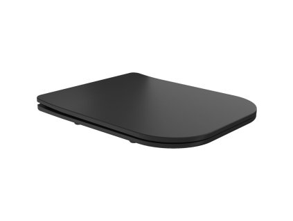 Mexen wc doska na sedenie pre misu Teo 0801 duroplast pomaly padajúca, slim, čierna - 39060185