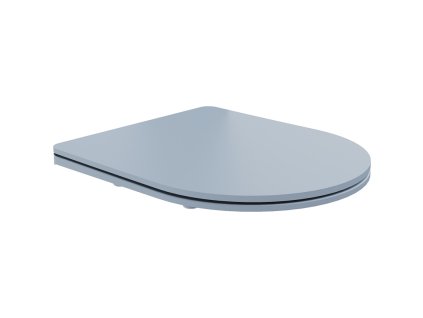 Voľne stojace štíhle sedadlo Mexen, duroplast, sivomodrý mat - 39740069