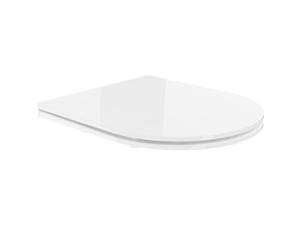 Voľne stojace štíhle sedadlo Mexen, duroplast, biely lesk - 39224000