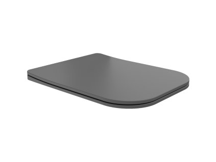 Mexen Teo voľne plávajúce štíhle sedadlo, duroplast, sivý tmavý mat - 39840071
