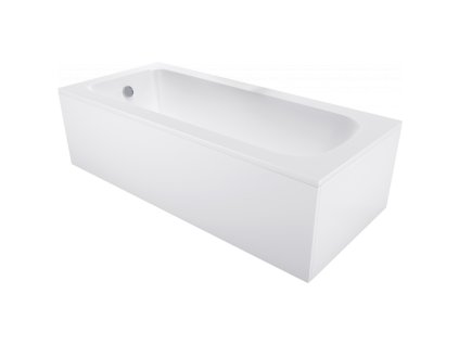 Obdĺžniková vaňa Mexen Vega 180 x 80 cm s obrubou, biela - 55011808000X