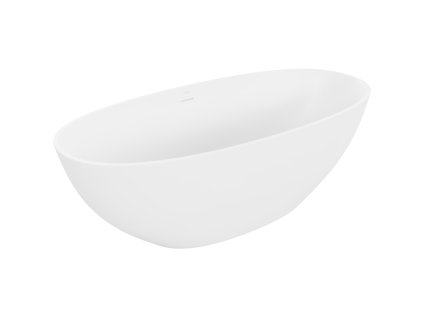 Mexen Bari voľne stojaca vaňa z konglomerátu 165 x 75 cm, biela matná - 57221657500