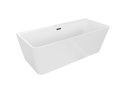 Mexen Volta voľne stojaca nástenná vaňa 150 x 75 cm, biela, prepad čierny - 51131507500-70