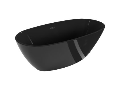 Mexen Eris voľne stojaca vaňa 170 x 80 cm, čierna, čierny prepad - 53441708070-70