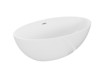 Mexen Nike voľne stojaca vaňa 175 x 100 cm, biela, prepad chróm - 54071751000-01