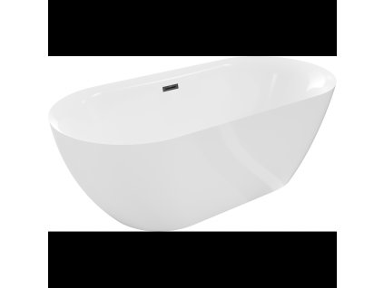Mexen Roxy voľne stojaca vaňa 170 x 80 cm, biela, prepad čierny - 51201708000-70