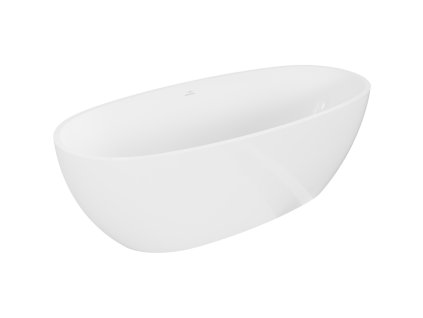 Mexen Torino voľne stojaca vaňa z konglomerátu 175 x 78 cm, biela lesklá - 57271757810