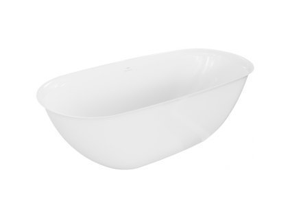 Mexen Siena voľne stojaca vaňa v konglomeráte 170 x 80 cm, biela lesklá - 57291708010