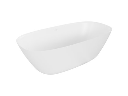 Mexen Como voľne stojaca vaňa z konglomerátu 150 x 82 cm, biela matná - 57311508200