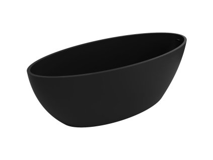 Mexen Prato voľne stojaca konglomerátová vaňa 170 x 70 cm, matná čierna - 57251707070