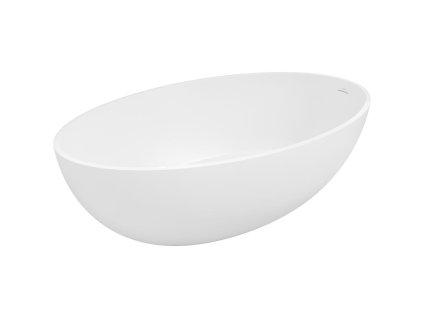 Mexen Prato voľne stojaca konglomerátová vaňa 170 x 100 cm, biela matná - 57251701000