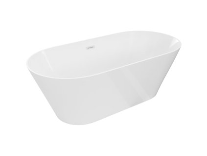 Mexen Luna Slim voľne stojaca vaňa 170 x 75 cm, biela, prepad biely - 52041707500-20