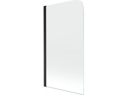 Mexen Felix vaňová zástena, 1-krídlo 70 x 140 cm, priehľadné sklo, čierna - 890-070-001-70-00