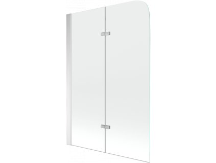 Mexen Felix vaňová zástena, 2-krídla 80 x 140 cm, priehľadné sklo, chróm - 890-080-002-01-00