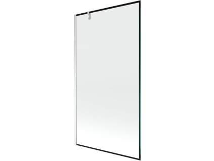 Mexen Next 1-krídlová vaňová zástena 100 x 150 cm, čierny dizajn, chróm - 895-100-000-00-70-01