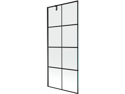 Mexen Next 1-krídlová vaňová zástena 80 x 150 cm, čierny dizajn, čierna - 895-080-000-00-00-77-70