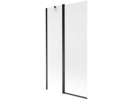 Mexen Flip 1-krídlová vaňová zástena 100 x 150 cm, matná, čierna - 894-100-101-70-30