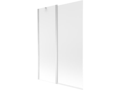 Mexen Flip 1-krídlová vaňová zástena 120 x 150 cm, matná, chróm - 894-120-101-01-30