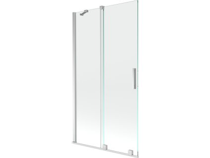 Mexen Velar 2-krídlová posuvná vaňová zástena 100 x 150 cm, transparentná, chróm - 896-100-000-01-01