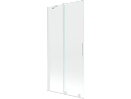 Mexen Velar 2-krídlová posuvná vaňová zástena 95 x 150 cm, transparentná, biela - 896-095-000-01-20