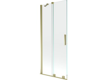 Mexen Velar 2-krídlová posuvná vaňová zástena 80 x 150 cm, transparentná, zlatá - 896-080-000-01-50