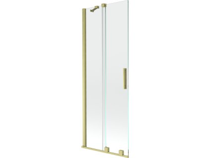 Mexen Velar 2-krídlová posuvná vaňová zástena 70 x 150 cm, transparentná, brúsené zlato - 896-070-000-01-55