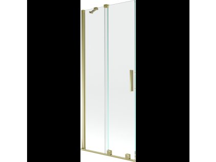 Mexen Velar 2-krídlová posuvná vaňová zástena 85 x 150 cm, transparentná, brúsené zlato - 896-085-000-01-55