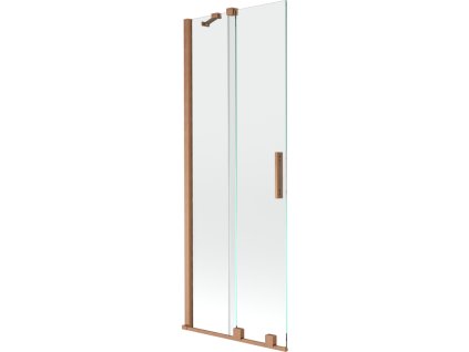 Mexen Velar 2-krídlová posuvná vaňová zástena 70 x 150 cm, transparentná, brúsená meď - 896-070-000-01-65