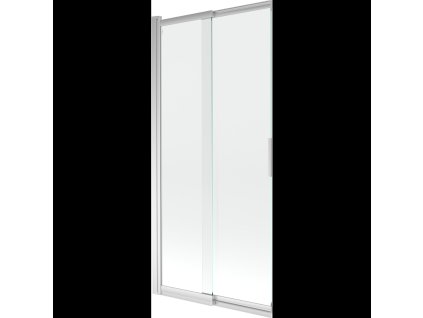 Mexen Fox 2-krídlová posuvná vaňová zástena 85 x 150 cm, transparentná, chróm - 891-085-002-01-00