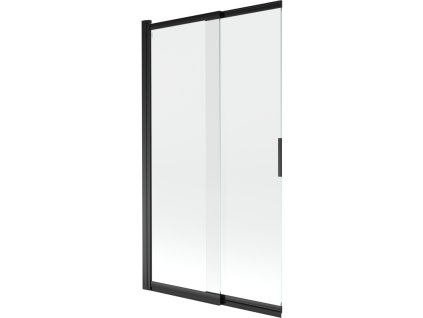 Mexen Fox 2-krídlová posuvná vaňová zástena 100 x 150 cm, transparentná, čierna - 891-100-002-70-00