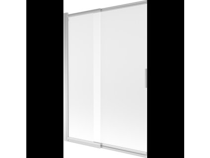 Mexen Fox 2-krídlová posuvná vaňová zástena 120 x 150 cm, matná, chróm - 891-120-002-01-30