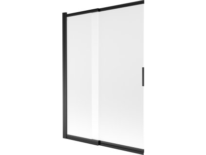 Mexen Fox 2-krídlová posuvná vaňová zástena 120 x 150 cm, matná, čierna - 891-120-002-70-30