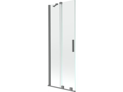 Mexen Velar 2-krídlová posuvná vaňová zástena 70 x 150 cm, transparentná, pištoľový kov - 896-070-000-01-95