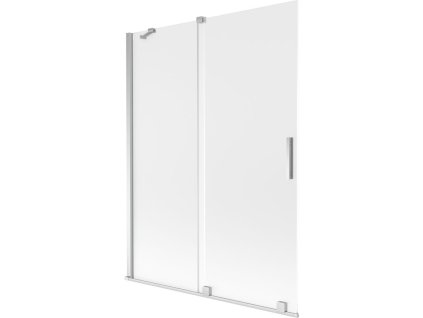 Mexen Velar 2-krídlová posuvná vaňová zástena 130 x 150 cm, matná, chróm - 896-130-000-31-01
