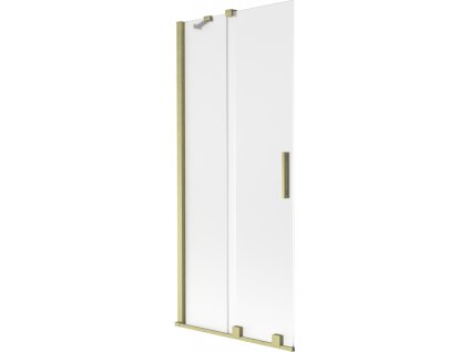 Mexen Velar 2-krídlová posuvná vaňová zástena 80 x 150 cm, matná, brúsené zlato - 896-080-000-31-55