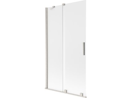 Mexen Velar 2-krídlová posuvná vaňová zástena 100 x 150 cm, matná, brúsený nikel - 896-100-000-31-97