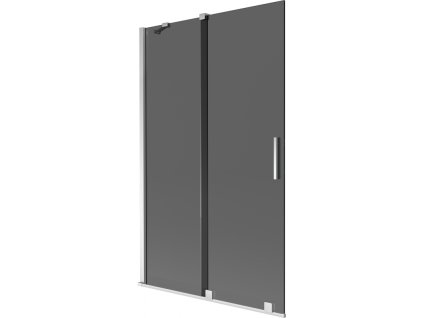 Mexen Velar 2-krídlová posuvná vaňová zástena 110 x 150 cm, grafit, chróm - 896-110-000-41-01