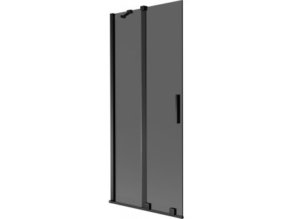 Mexen Velar 2-krídlová posuvná vaňová zástena 85 x 150 cm, grafitová, čierna - 896-085-000-41-70